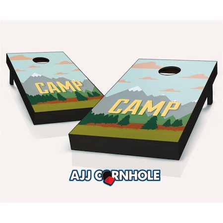 Mkf Collection By Mia K. Farrow Camp Theme Cornhole Set with Bags - 8 x 24 x 48 in. 107-CampTheme